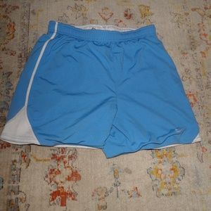blue athletic shorts